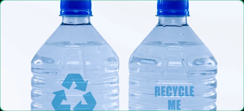 2 liter bottles "recycle me"